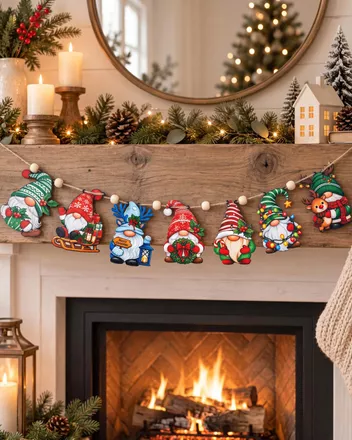 Custome Shape Wood Garland