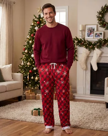All-over Print Men's Loose Pajama Pants