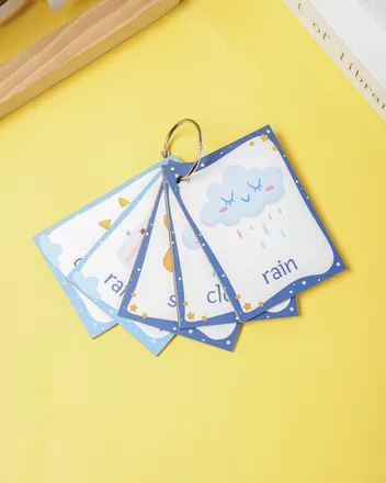 Custom Shape Wood Flash Card
