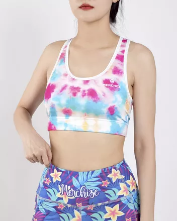 All-over Print Racer Back Sports Bra
