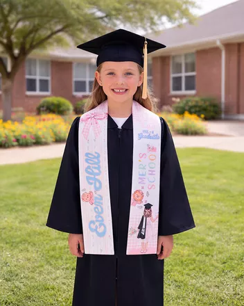 Kid Satin Graduation Stole