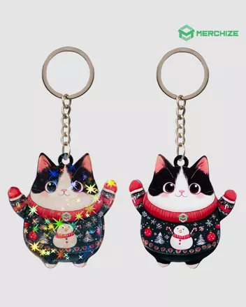 Custom Shape Acrylic Hologram Keychain