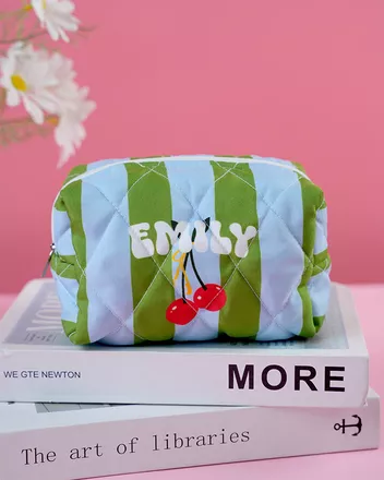 Quilted Makeup Pouch