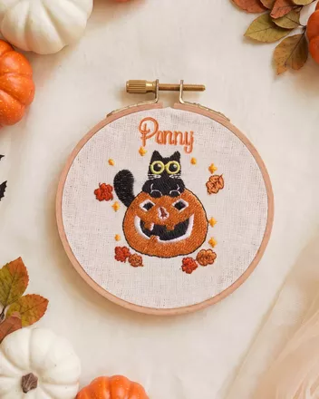 Embroidered Hoop Ornament