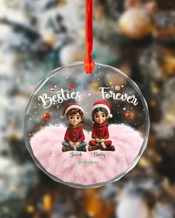 1-side Printed Glass Ornament (Made in US)