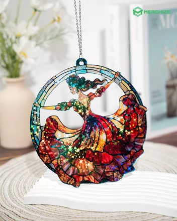 Custom Shape  1-side Printed Star Hologram Ornament