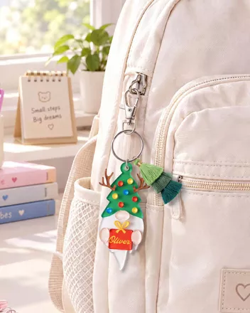 Custom Shape 2-Layer Clear Acrylic Tag With Tassel