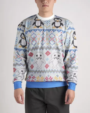 All-over Print Knitted Sweater