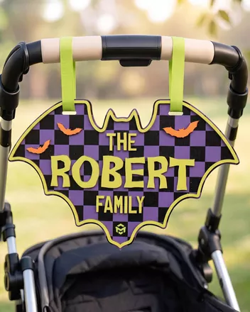 Custom Shape Wood Stroller Sign