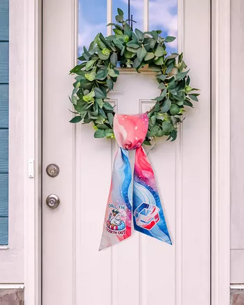 Door Wreath Sash