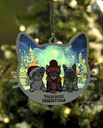 Custom Shape Luminous Suncatcher Ornament