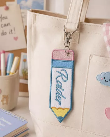 Embroidered Patch Keychain