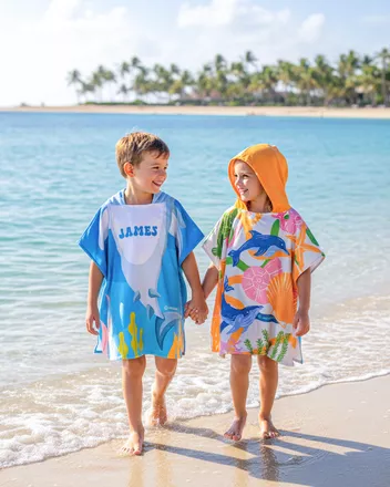All-over Print Kid Hooded Towel