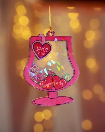 4-Layer Hologram Shaker Ornament
