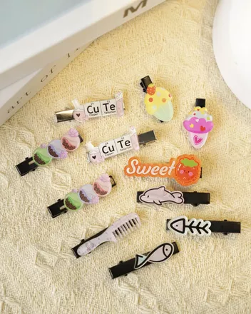 Custom Shape Acrylic Hair Clip