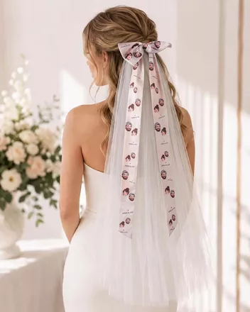 Satin Bow Veil
