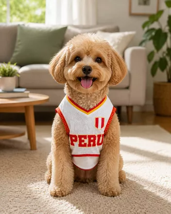 All-over Print Mesh Pet Soccer Jersey (Wide Shoulder)