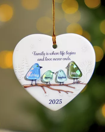 Ceramic and Hologram Ornament