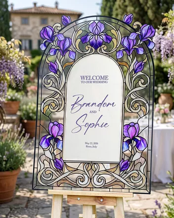 Custom Shape Acrylic And Acrylic Mirror Welcome Sign