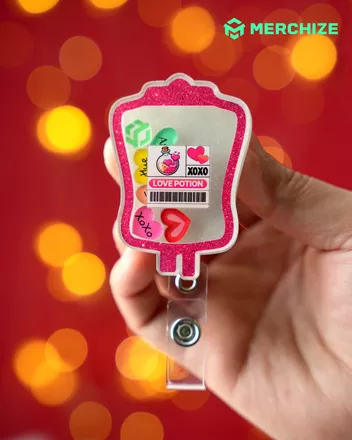 Custom Shape Shaker Badge Reel