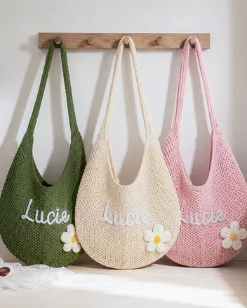 Embroidered Beach Tote Bag (Made in China)