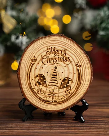 Engraved Wood Slice