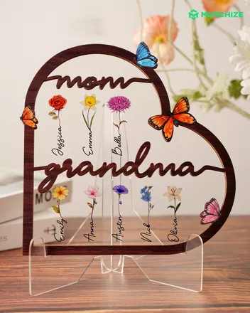 Custom Shape Wood and Acrylic Sign