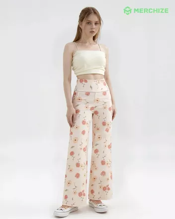 All-over Print Wide Leg Yoga Pants