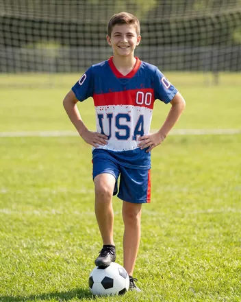 All-over Print Kids and Youth Football Jersey Set