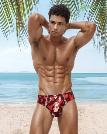 All-over Print Swim Briefs
