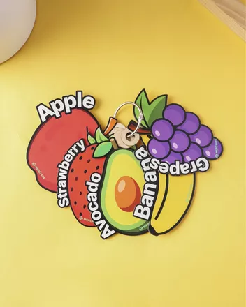 Custom Shape Wood Flash Card