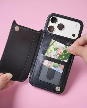 Leather Wallet Card Case (Made in US)