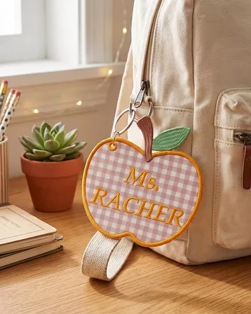 Custom Shape Embroidered Canvas Tag 