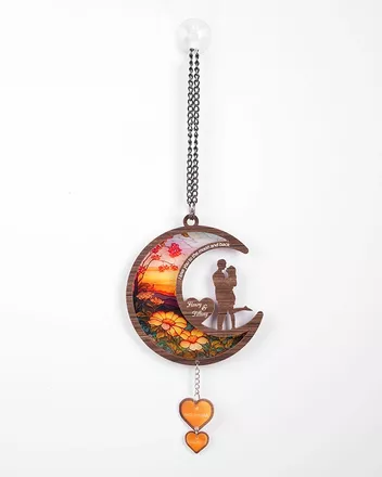Custom Shape Suncatcher Ornament with Acrylic Pendants
