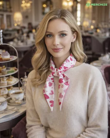 All-over Print Satin Hair Scarf