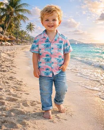 All-over Print Kid Hawaiian Shirt