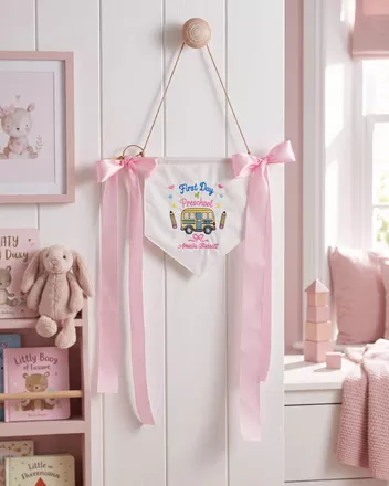 Embroidered Pennant Banner