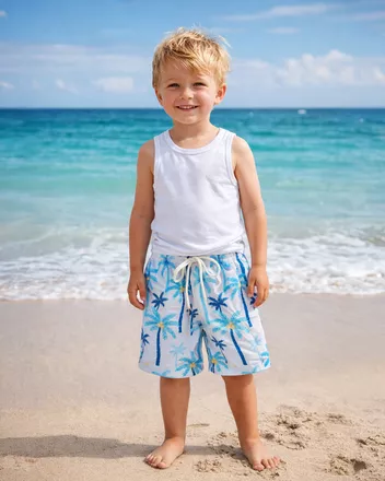 All-over Print Kid Hawaiian Shorts
