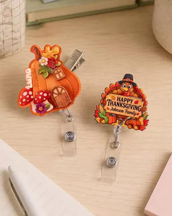 Custom Shape 2-Layer Acrylic Badge Reel