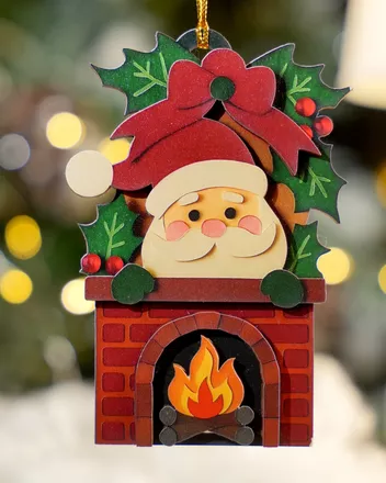 Custom Shape 3-Layered Wood Ornament