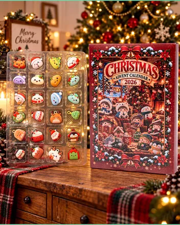 Blind Box Advent Calendar With Wood Charms