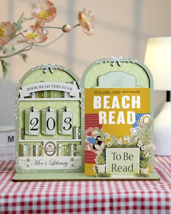 Custom Shape Wood Tracker Sign With Book Holder